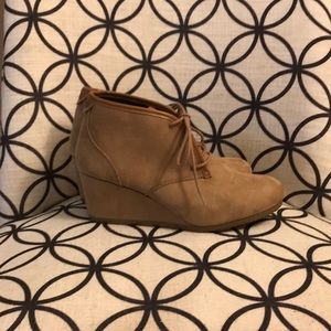 Tan Booties Size 11 Worn Once